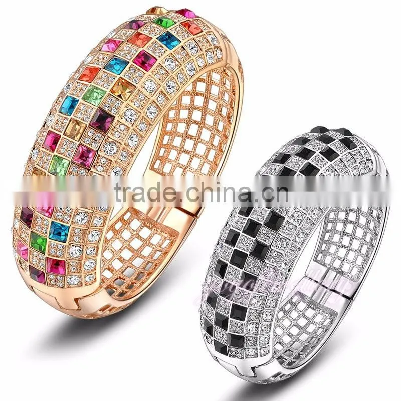 Luxury latest design vogue jewellery 18k gold bangle saudi arabia bangle bracelet