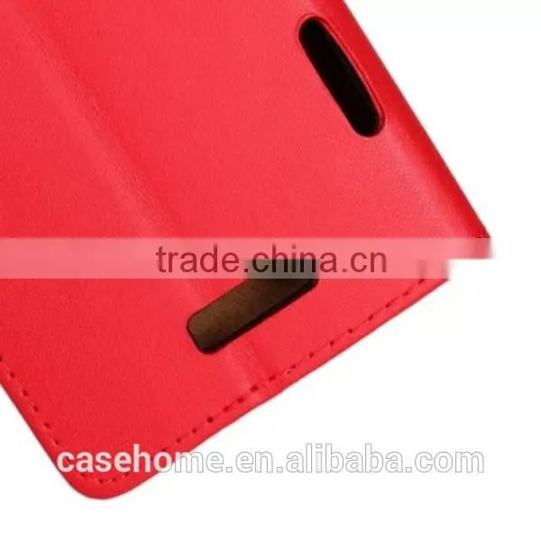 Plain PU Leather Protective Cover Flip Case For HTC One X