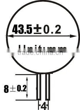 china Side Entry Disc shape 3528 SMD G4 led 2w