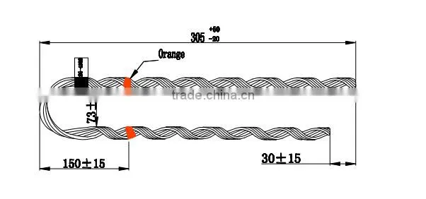 Helical Guy End Grip for ADSS/OPGW/OPPC