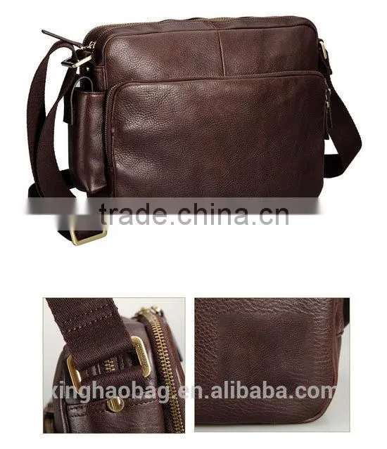 Cheap vintage adjustable leather messenger bag