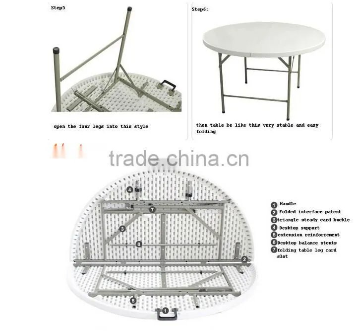High quality and hotel folding rectangular table