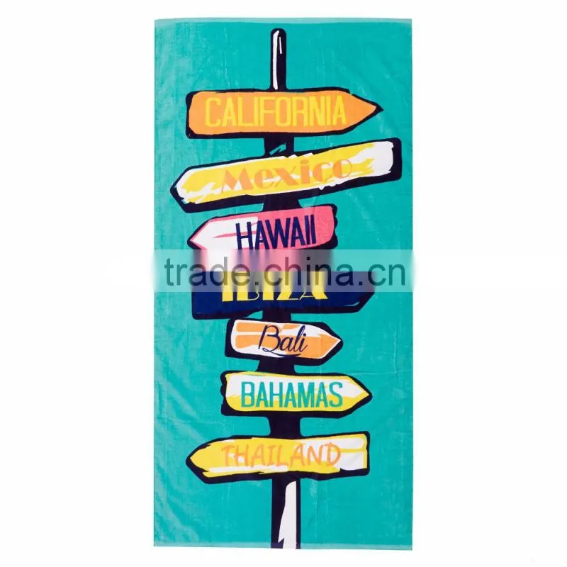 Wholesale Custom Color Cheap Microfiber Beach Towel