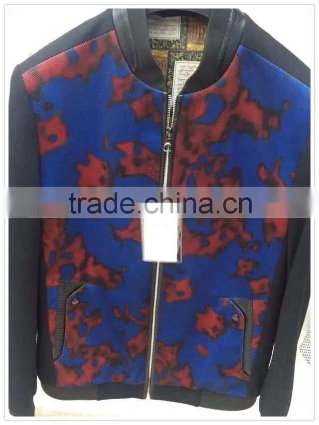 Garment in Stock Lot man leisure jacket suit for spring or winter hot sell - 1016