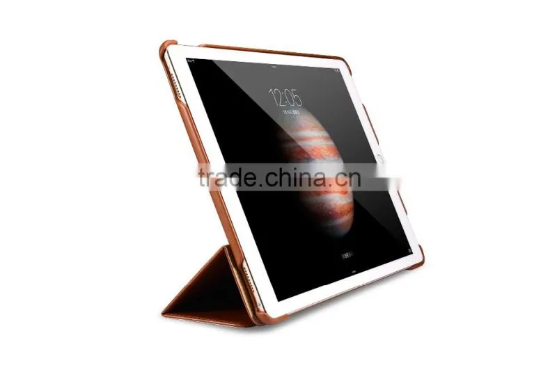 Original Icarer PU Leather Case For iPad Pro Business Design With Card Holder Leather Case For iPad Pro 12.9 MT-5351
