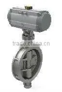 pneumatic fluorine lined butterfly valve