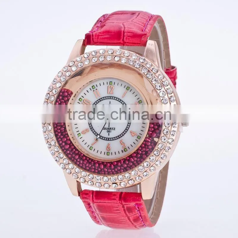 HH189 Famous Brand GOGOEY Diamond women Watches top Quality Leather Strap Dress Watch Quartz Watch Hours clock women montre femm