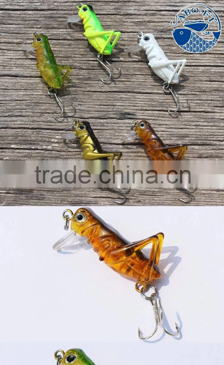 2016 wholesale newest colorful hard cricket bait 3.8cm 3g