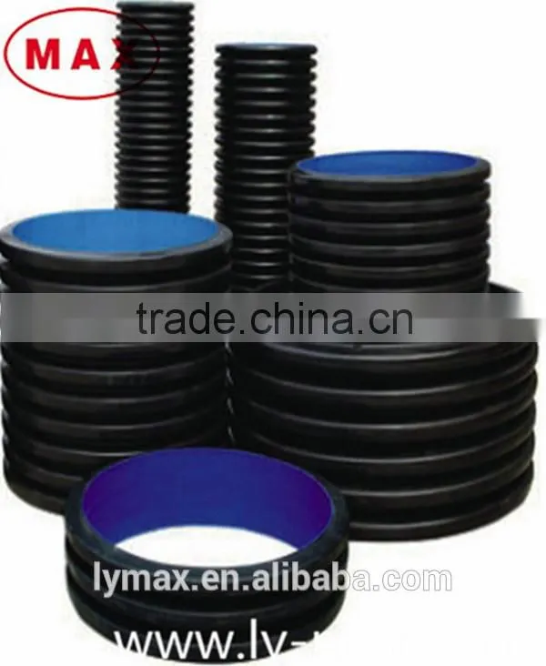 DN200 to 1000mm metal reinforced hdpe corrugated pipe for drainage