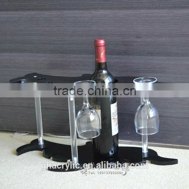 GH-RZ240 High quality small acrylic wine display racks ,customized acrylic wine racks