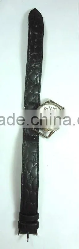 fashion interchangeable strap watch for men cheap PU leather promotion watch custom PU leather watch