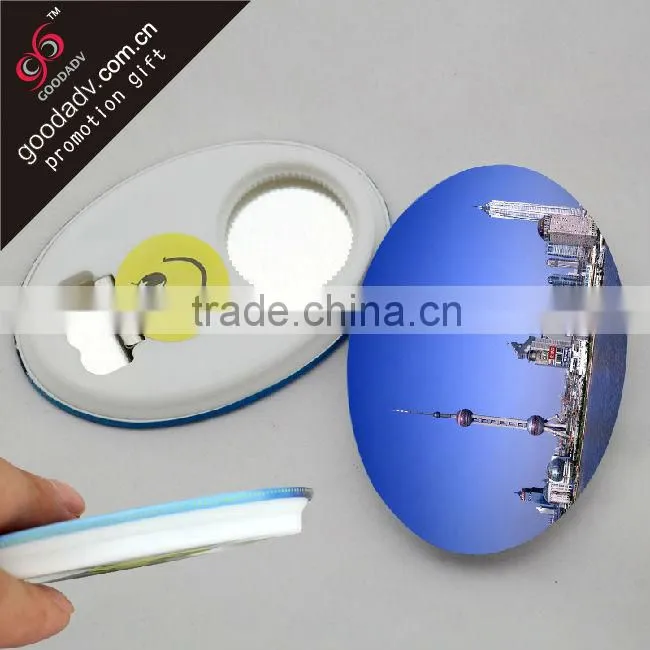 2015 promotional gift tin plate magnet bottle opener for souvenir
