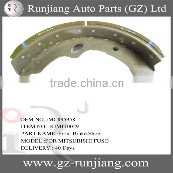 MC895958 FRONT BRAKE SHOE use for mitsubishi fuso canter 94-04 series truck parts