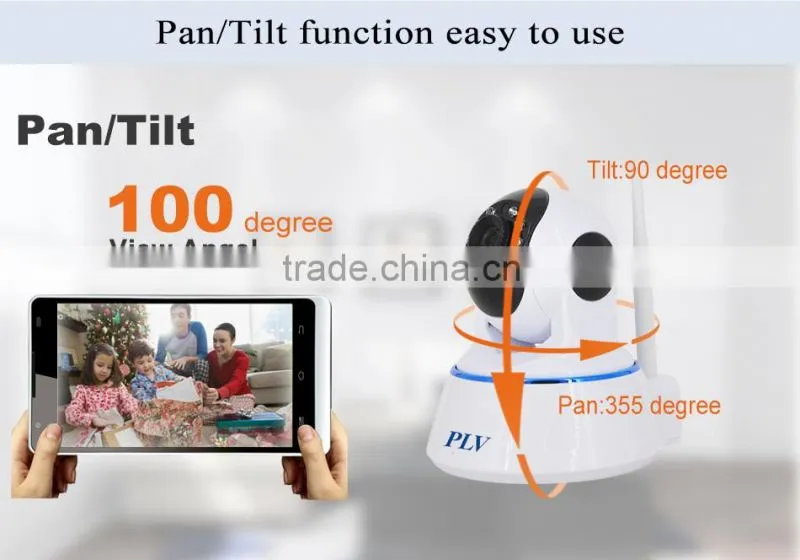 home security wifi wireless pt 1.3MP ip remote control motion detection camera