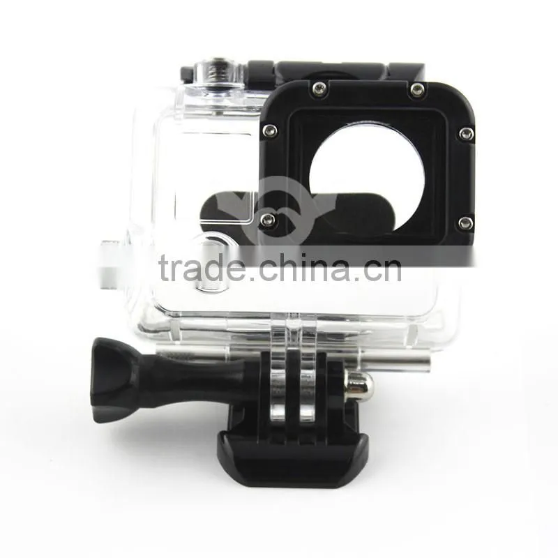 35m Waterproof Skeleton Housing (100% testing) for Gopro Hero 4,for xiaomi action camera