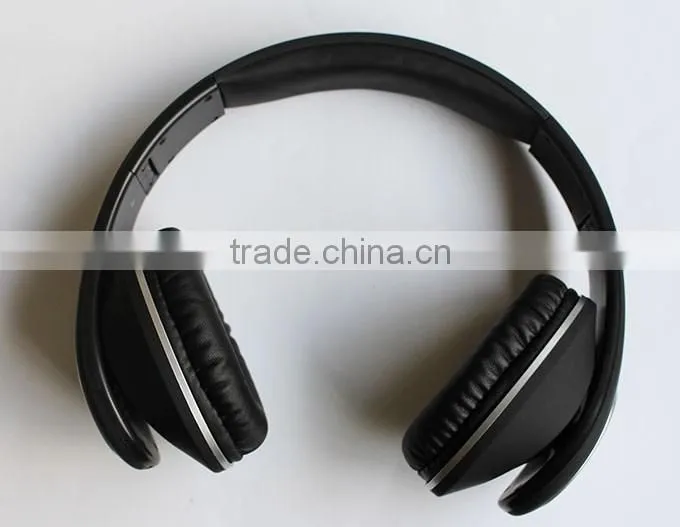 Best cost headphone wireless bluetooth function headband headset with rechargeable battery