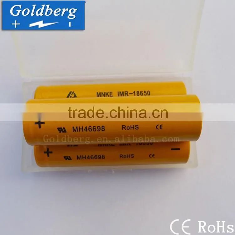 Wholesale full capacity for MNKE 18650 battery mnke imr 18650 1600mah rechargeable battery for kids bike