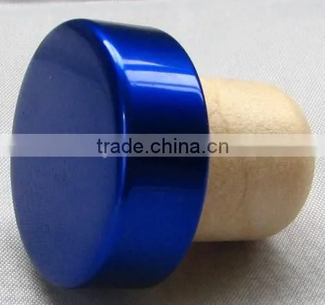 blue synthetic cork & bottle stoppers