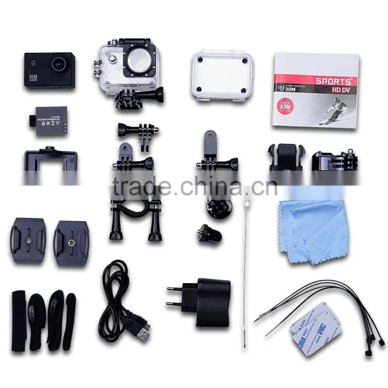 1080P Cam Action Helmet 12MP 30m Waterproof Diving HD DV SJ4000 Sports Camera