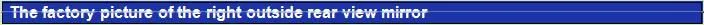 Truck parts T250010J-B0101 BF3 right outside rear view mirror assembly