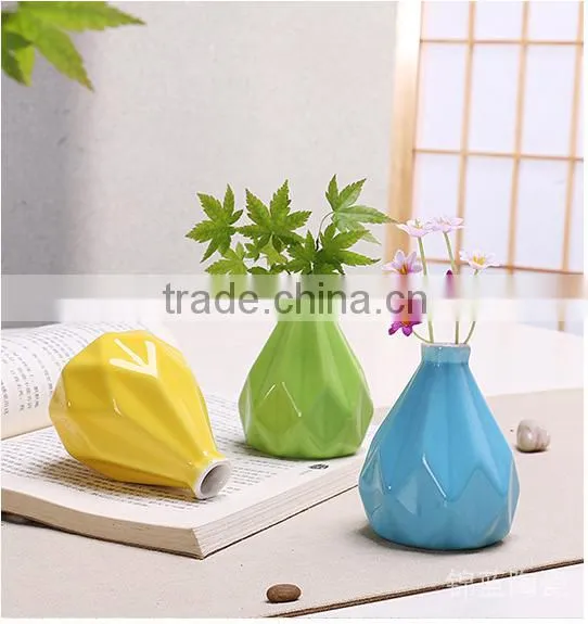 Bright color glazed Bloomingville Ceramic Vase with different colors