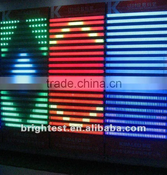 144pcs t8 led digit tube 12w 8 sections DC24V