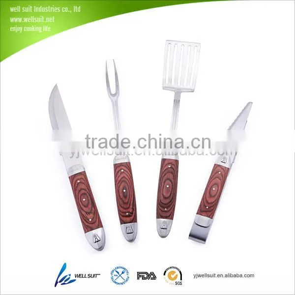 Hot sale high quality set of 4pc BBQ kitchen tools