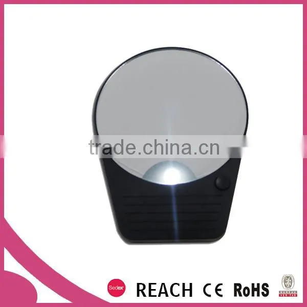 10X Magnification Single Side Small Wall Mount LED Makeup Mirror