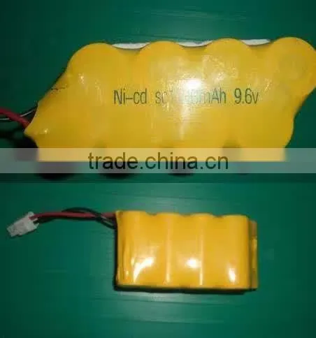 NiCd Rechargeable battery sc 7.2v 1300 ni cd battery pack /sc1300 nicd battery pack
