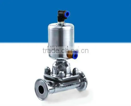 sanitary grade stainless steel manual clamp diaphragm valve
