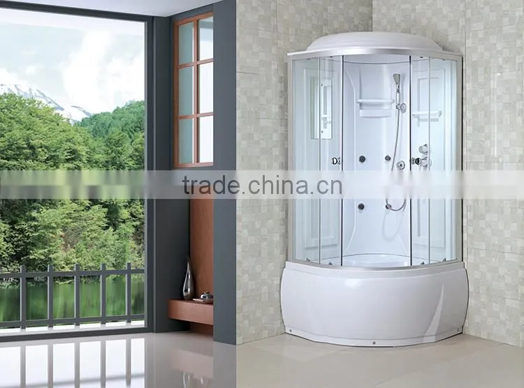 Popular cheap price self contained fibreglass shower cubicles