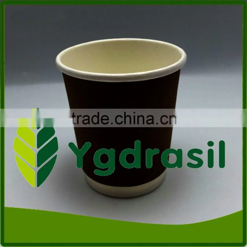 Take Away Disposable Hot Paper Cup With Handle