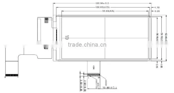 Wholesale Various High Quality 4.3inch tft Lcd monitor 480x800 Products with touch screen