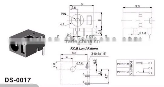 PCB DC Power Jack&SMD DC power Jack