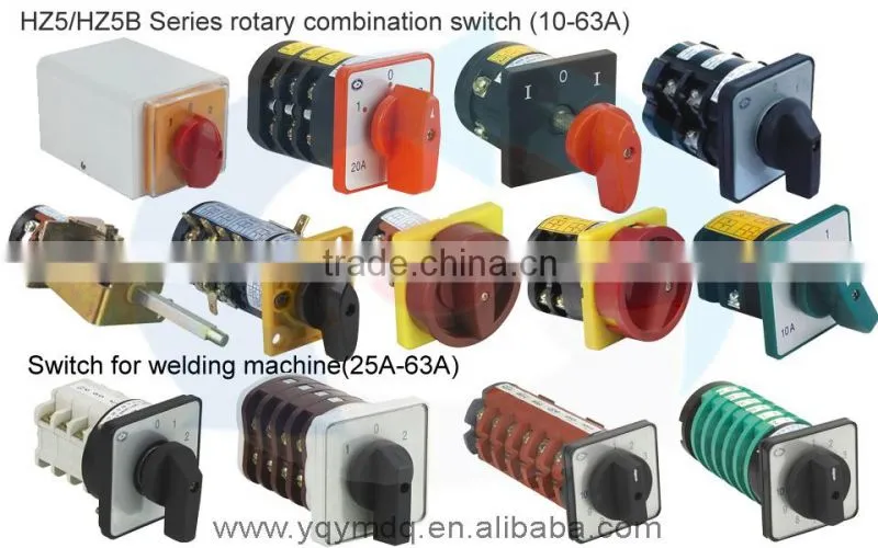 HZ5B-20/3 for dismantling machine only electrical changeover rotary cam combination switch three poles 20A sliver point contacts