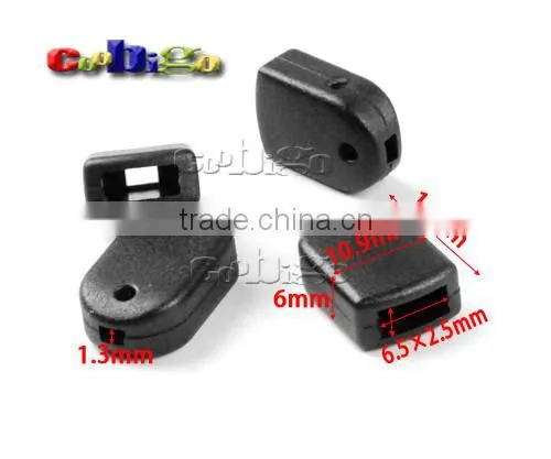 1.3mm Hole Buckle Cord Ends For Phone Strap Lanyard Worker Tag Vertical ID Card Badge Holder Lanyard Accessories #FLS137