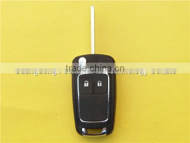2 buttons flip remote key for Chevrolet Cruze HU100 blade