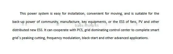 container energy storage system