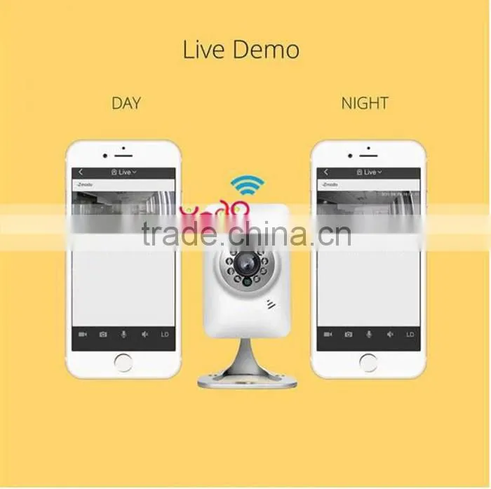 Waterproof Two-way 720P Indoor Wireless Wifi Network Security Camera Webcam Wifi IP Camera Security Camera SystemWhite