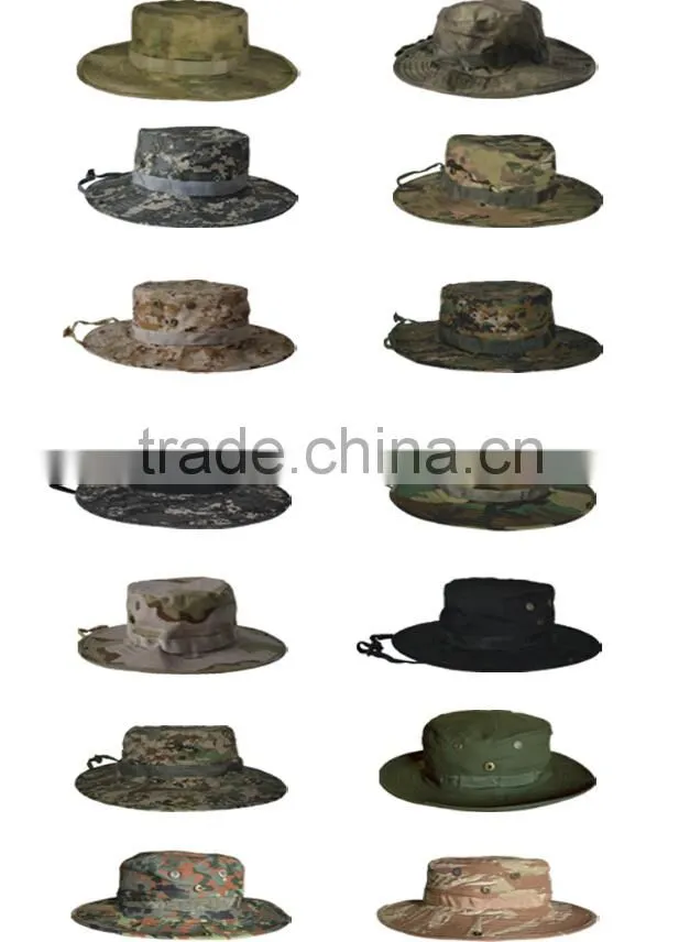 cotton/polyester tactical army hats round sun caps