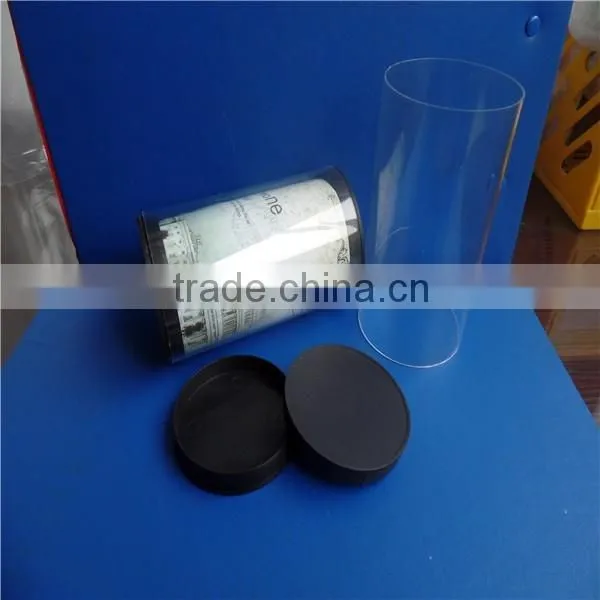 500ml PET clear plastic candy jar with screw cap
