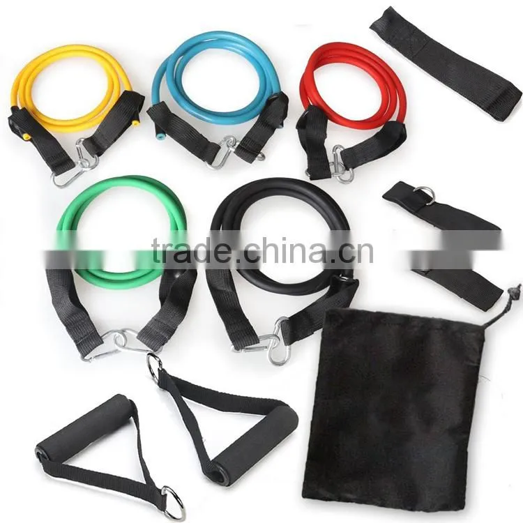 Latex resistance band exercises, resistance band exercise set