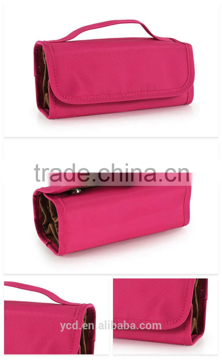 YCD 2015 Pink Jewelry Portable Storage Purse Bag And Evening Handbag