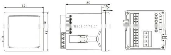Static Three phase digital smart meter