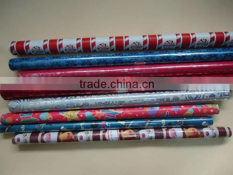 Flocking rolls gift wrapping paper for various colors