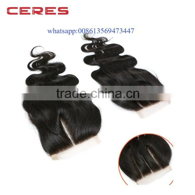 Fast Shipping 100% Full Cuticle cheap lace Indian Hair Silk Base Closures