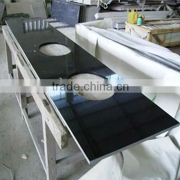 prefab kitchen black granite countertop price