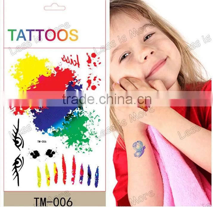 Children's oil painting tatoo stickers/ wall stickers