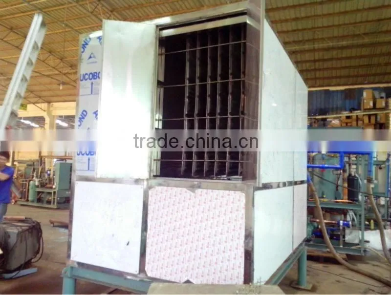 fish ice machine for storage of fish, shrimps, seafood,