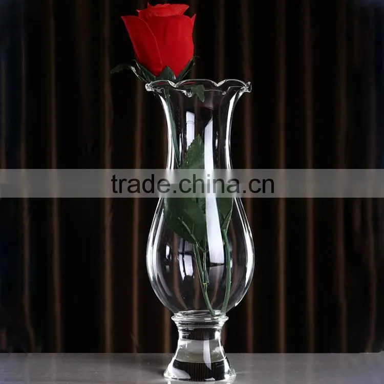 beautiful clear crystal glass cylinder vase flower
